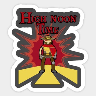 High noon Time Sticker